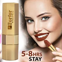 FORFORreg; Xpression Matte Lipstick Highly Pigmented, Creamy Texture, Long Lasting Matte Finish - Combo of 4 (5-8 hrs stay) (Brown Nude ,Magenta ,Maroon Wine ,Natural Pink)-thumb3