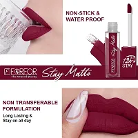 FORFOR? Stay Matte Long Lasting Mini Liquid Lipstick Waterproof (Bridal Maroon)-thumb3