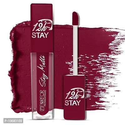 FORFOR? Stay Matte Long Lasting Mini Liquid Lipstick Waterproof Combo of 4 (Candy Red, Bridal Maroon, Peppy Red, Mauve)-thumb4