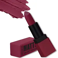 FORFOR? Intense Matte Lipstick Waterproof Long Last Matte Lipstick (Pack of 2, Peppy Maroon, Sepia Brown)-thumb2