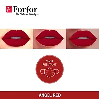 FORFORreg; Forever Matte Long Lasting | Waterproof | Liquid Matte Lip Color - Angel Red (upto 12 hours Stay)-thumb3