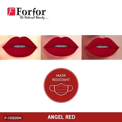 FORFORreg; Forever Matte Long Lasting | Waterproof | Liquid Matte Lip Color - Angel Red (upto 12 hours Stay)-thumb4