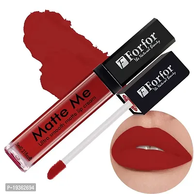 FORFORreg; Forever Matte Long Lasting | Waterproof | Liquid Matte Lip Color - Angel Red (upto 12 hours Stay)