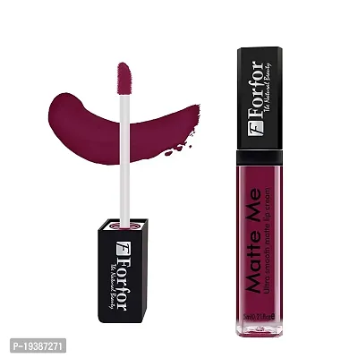 FORFORreg; Forever Matte Long Lasting | Waterproof | Liquid Matte Lip Color - Moon Maroon (upto 12 hours Stay)-thumb2