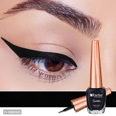 FORFOR Sensational Liquid Glitter Eyeliner Smudge-Proof and Water Proof 7 ml Each (Combo of 2, Black, Royal Blue)-thumb3