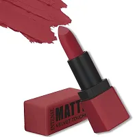 FORFOR? Intense Matte Lipstick Waterproof Long Last Matte Lipstick (Pack of 2, Blossom Pink , Red Wave)-thumb2