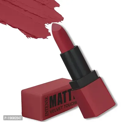 FORFOR? Intense Matte Lipstick Waterproof Long Last Matte Lipstick (Pack of 2, Blossom Pink , Red Wave)-thumb3