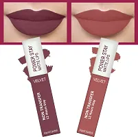 Power Stay Long Last Matte Lipstick Combo of 4- Waterproof (12 hrs stay)-thumb1