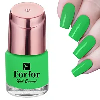 FORFORreg; Perfect Stay Glossy  Matte Nail Polish Combo of 6 (Glossy Pink , Glossy Light Pink , Glossy Nude ,Matte Noen , Glossy Geen , Glossy Black, PACK OF 6)-thumb2