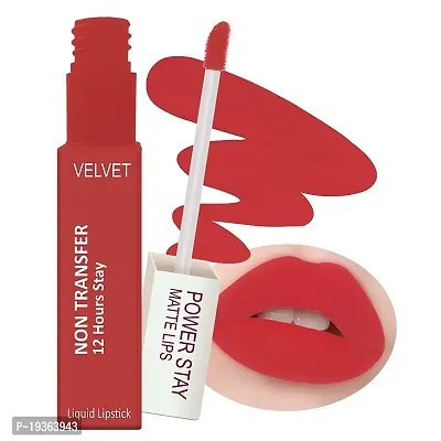 FORFORreg; Power Stay Long Last Matte Lipstick Combo of 2 - Waterproof (12 hrs stay) (Candy Red , Sandy Nude, Pack of 2)-thumb2