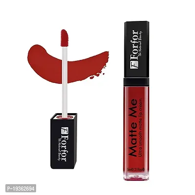 FORFORreg; Forever Matte Long Lasting | Waterproof | Liquid Matte Lip Color - Angel Red (upto 12 hours Stay)-thumb2