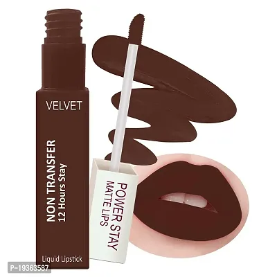 FORFORreg; Power Stay Long Last Matte Lipstick Combo of 2 - Waterproof (12 hrs stay) (Candy Red , Cocoa Brown, Pack of 2)-thumb3