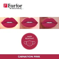 FORFORreg; Forever Matte Long Lasting | Waterproof | Liquid Matte Lip Color - Carnation Pink (upto 12 hours Stay)-thumb3