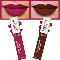 Power Stay Long Last Matte Lipstick Combo of 4- Waterproof (12 hrs stay)-thumb2