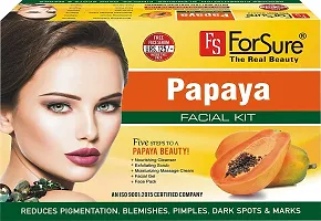 ForSure The Real Beauty Facial Kit With free Serum For Women and Girls 300 gram (Papaya Facial kit)-thumb2