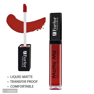 FORFORreg; Forever Matte Long Lasting | Waterproof | Liquid Matte Lip Color - Angel Red (upto 12 hours Stay)-thumb5