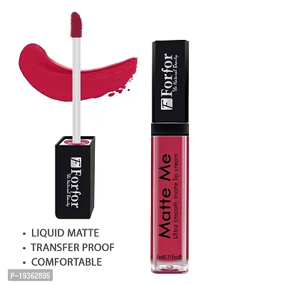 FORFORreg; Forever Matte Long Lasting | Waterproof | Liquid Matte Lip Color - Carnation Pink (upto 12 hours Stay)-thumb5