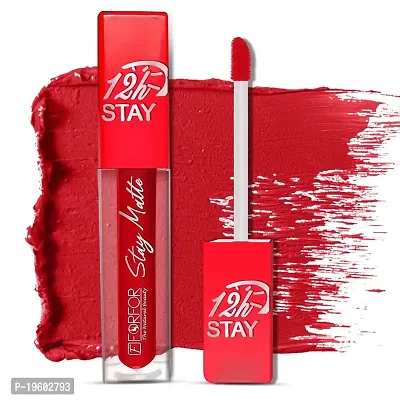 FORFOR? Stay Matte Long Lasting Mini Liquid Lipstick Waterproof (Candy Red)