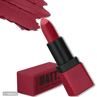 FORFOR? Intense Matte Lipstick Waterproof Long Last Matte Lipstick (Peppy Maroon)-thumb2