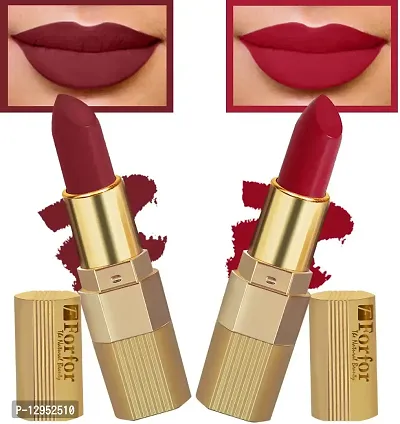 Xpression Matte Lipstick Highly Pigmented, Creamy Texture, Long Lasting Matte Finish - Combo of 5 (5-8 hrs stay)-thumb2