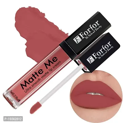 FORFOR Forever Matte Liquid Matte Lip Color | Long Lasting | Waterproof (upto 12 hours Stay)(Nude Beach), 5 ml (Pack of 1)