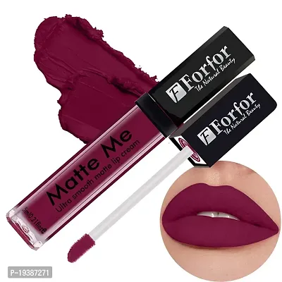 FORFORreg; Forever Matte Long Lasting | Waterproof | Liquid Matte Lip Color - Moon Maroon (upto 12 hours Stay)