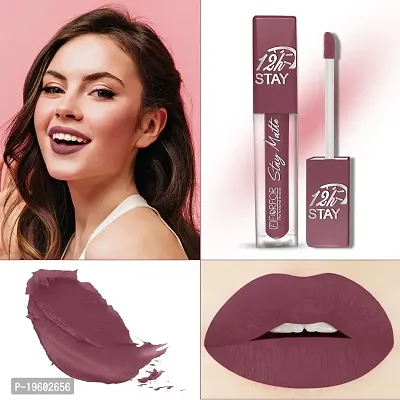 FORFOR? Stay Matte Long Lasting Mini Liquid Lipstick Waterproof (Mauve)-thumb2