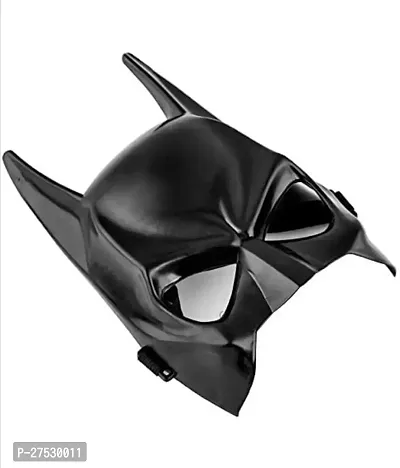 Halloween Batman Adult Masquerade Mask Half Face Costume Equipment Jet Black