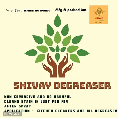 SHIVAY KITCHEN OIL and GREASE STAIN CLEANING REMOVER SPRAY 500 ML, Chimney and Grill Cleaner | Non-Flammable | Nontoxic and Chlorine Free Grease Oil and Stain remover for Grill Exhaust Fan and Kitchen Cleaners-thumb2