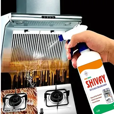SHIVAY KITCHEN OIL  GREASE STAIN CLEANING REMOVER SPRAY 500 ML, Chimney  Grill Cleaner | Non-Flammable | Nontoxic  Chlorine Free Grease Oil  Stain remover for Grill Exhaust Fan  Kitchen Cleaners