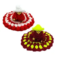 Laddu Gopal Woollen Poshak with Cap Beautiful Winter Dress Woolen Cloth Size 3-4 Combo Set (Set of 4)-thumb2