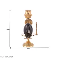 Brass Shiva Shivling Natural Stone with Jaladhari Lota Kalash for Home Temple-thumb1