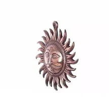 Wall Art Motivational Home Vastu Sun Surya Copper Wall Hangings for Home Offices-thumb1