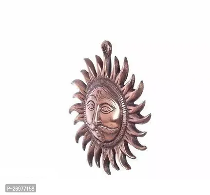 Wall Art Motivational Home Vastu Sun Surya Copper Wall Hangings for Home Offices-thumb2