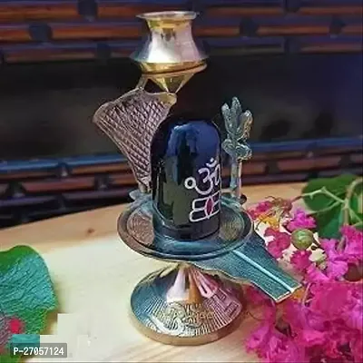 Shivling With Brass Lota For Puja-thumb0
