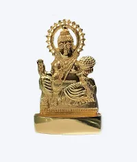 kuber ji Brass Idol in 5 inch Size Gold Plated-thumb1