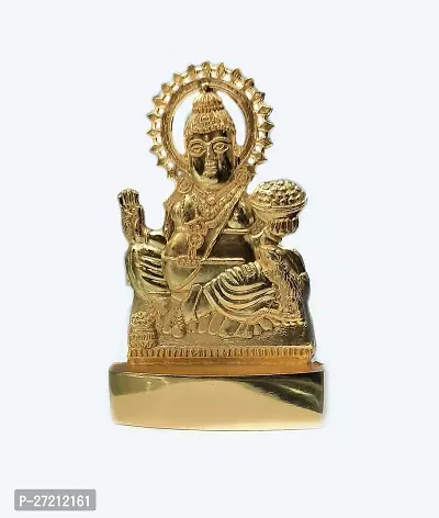 kuber ji Brass Idol in 5 inch Size Gold Plated-thumb2