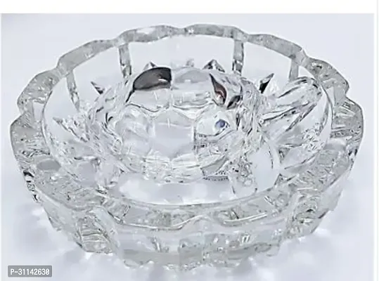 Crystal Glass Turtle Plated Feng Shui Tortoise Plate-thumb2