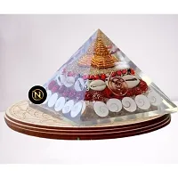 Chakra Pyramid-Seven Chakra Crystal Pyramid Vastu Correction, Prosperity, Positivity And Chakra Healing-4 Inch-thumb1