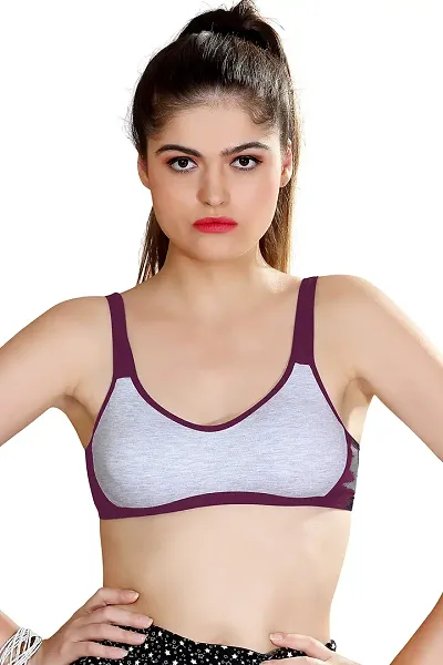 Eve'sform-tensports Sports wear with Back Hook Support -Fabric Hosiery Sports Bra