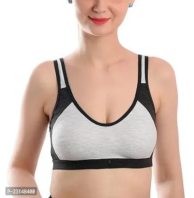 Stylish White Cotton Solid Bras For Women