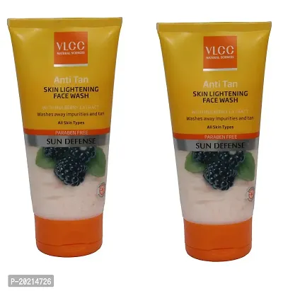 VLCC Anti Tan Skin Lightening Face Wash Combo Pack of 2 (150 ml*2)