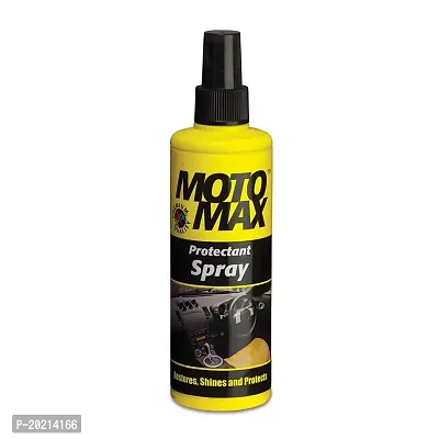 Motomax Protectant Spray (100 ml)| Repels dust, pollutants| Protect, Restore faded vinyl, plastic, leather, dashboard, rubber, tyres of Cars, Bikes, Motorcycles  Scooty| Provides long lasting shine