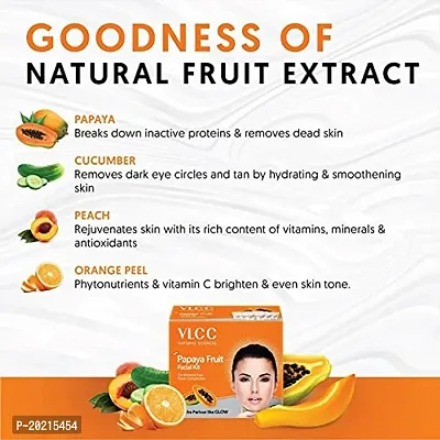 VLCC Facial Kits (VLCC Papaya Fruit Single Facial Kit Pack of 2 Each of 60 gm)-thumb4