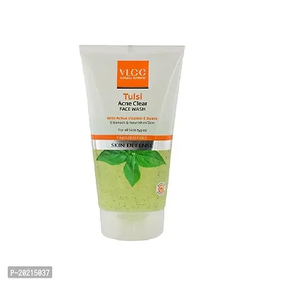 VLCC COMBO PACK OF TULSI ACNE CLEAR FACE-WASH (150ML), ORANGE OIL PORE CLEANSING FACE-WASH (150ML), NEEM FACE-WASH (150ML), MULBERRY  ROSE FACE-WASH (150ML)-thumb5