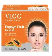 VLCC Facial Kits (VLCC Papaya Fruit Single Facial Kit Pack of 2 Each of 60 gm)-thumb1