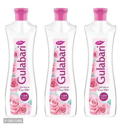 Dabur Gulabari Premium Rose Water - 400ml (Pack of 3) | With No Paraben | Cleanses, Hydrates  Moisturises Skin | Balances  Restores Skin's pH Levels | For All Skin Types