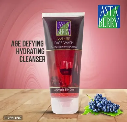 Astaberry Wine Face Wash, 100ml with Free Fairness Cream, 100ml