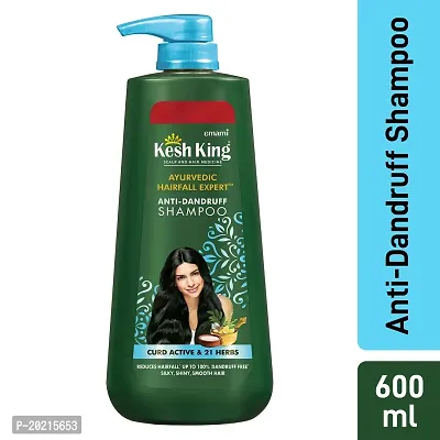 Kesh King Ayurvedic Anti-Dandruff, Reduces Hair Fall Soothes Itchy Scalp No Paraben  No Silicon, 21 Natural Ingredients The Goodness Of Curd, Lemon And Neem Shampoo For Women And Men - 600 Ml-thumb5