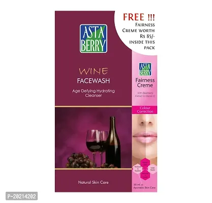 Astaberry Wine Face Wash, 100ml with Free Fairness Cream, 100ml-thumb4